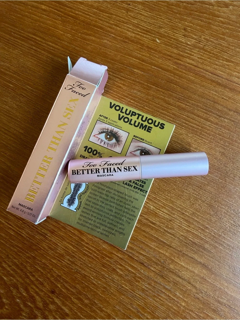 Too Faced Better Than Sex Mascara - Pink and Gold Packaging